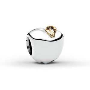 Pandora Apple of My Eye Charm 925 silver 14k Gold